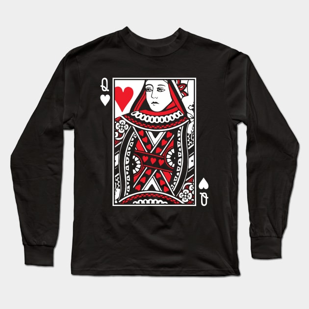 Queen Of Hearts - halloween couple Long Sleeve T-Shirt by ChattanoogaTshirt